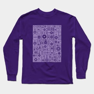 Music Speakers Purple Long Sleeve T-Shirt